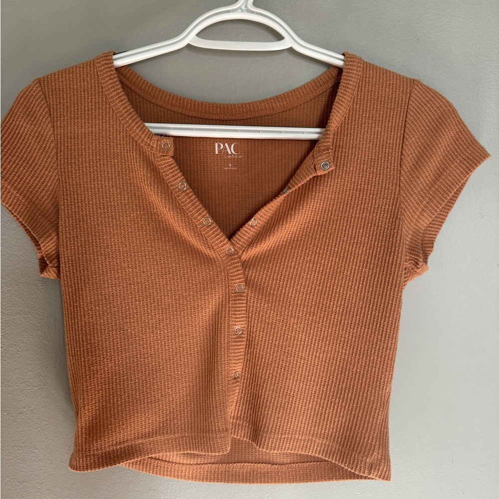 Pacsun waffle knit crop top